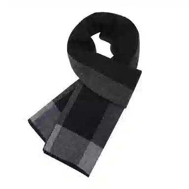 啄木鸟 经典条纹撞色针织加厚保暖商务高级感简约英伦风 羊毛 绒线围巾 男款