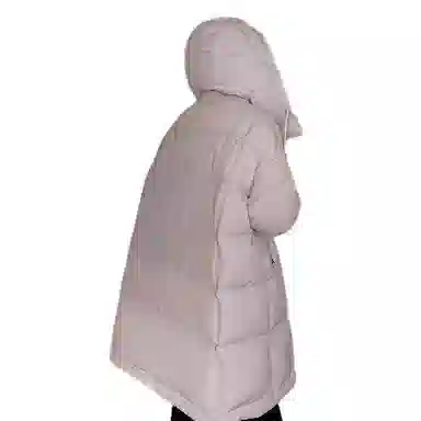鸭鸭 保暖百搭时尚韩版中长款休闲长袖羽绒服 女款