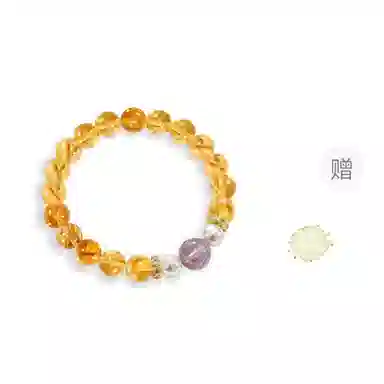 金瑞邦 【赠消磁石】 高能量招财净化磁场国潮新中式运势转运水逆退散考研上岸平安纳福校园通勤穿搭#好运 水晶 手串 男女同款情侣款