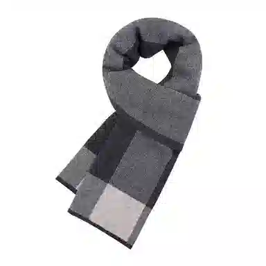 啄木鸟 经典条纹撞色针织加厚保暖商务高级感简约英伦风 羊毛 绒线围巾 男款