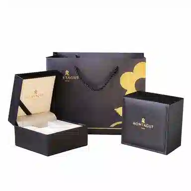 梦特娇 法国轻奢大品牌 男款商务手表 高端腕表 镶钻小金表 时尚休闲 礼袋礼盒 送人 学生 父亲 自动机械机芯 精钢表带 男女同款 金色表盘