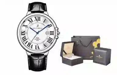 梦特娇 法国巴黎轻奢品牌 男款腕表经典商务简约 手表 金表 学生 爸爸父亲 职场人员 礼袋礼盒装 石英机芯 精钢表带 男女同款 金色表盘