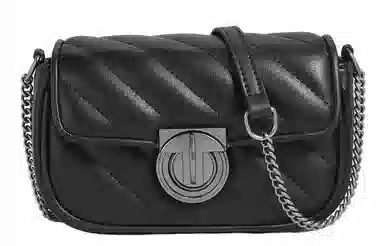 妙迪 小众高级质感时尚 牛皮 腋下包链条包单肩包斜挎包 女款 米白色