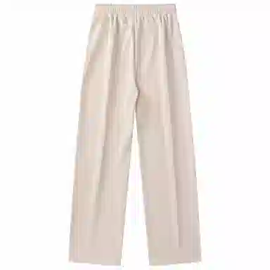 蜡笔小新 趣味卡通人物印花抽绳宽松直筒休闲裤 男女同款