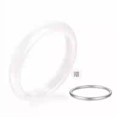 庆大福 白月光系列 新中式国潮风小众个性设计复古精致轻奢高级感招财好运 玉髓 手镯 女款