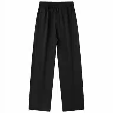 蜡笔小新 趣味卡通人物印花抽绳宽松直筒休闲裤 男女同款