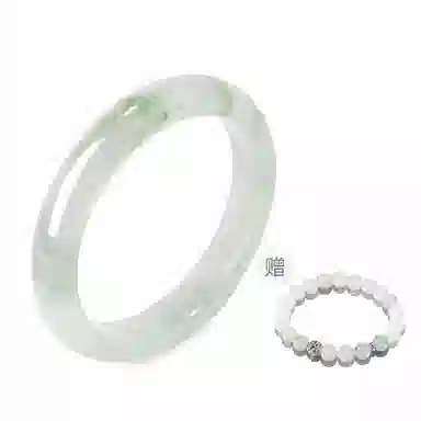 庆大福 白月光系列 新中式国潮风小众个性设计复古精致轻奢高级感招财好运 玉髓 手镯 女款