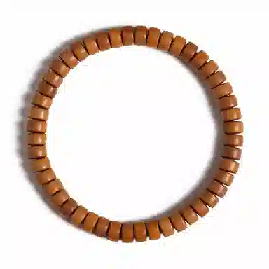 書卓 精工直切药片珠佛珠黑檀木花梨木单圈简约国潮盘玩串 贡木 木作手串 男女同款情侣款