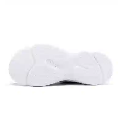 特步 轻便舒适厚底减震耐磨透气 低帮跑步鞋 女款 白蓝