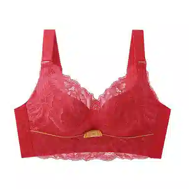 润微 小胸聚拢不空杯乳胶收副乳防下垂调整型无钢圈文胸 女