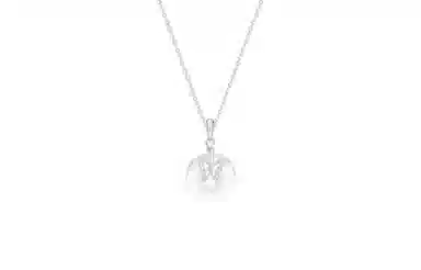 中国珠宝 镂空蝴蝶 新中式国潮甜美优雅温柔气质简约百搭小众好运锁骨链 玉髓 项链 女款