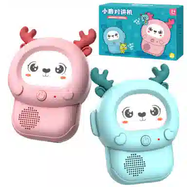 妙贝乐 卡通小鹿对讲机 户外无线传呼机 亲子互动 玩具