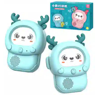 妙贝乐 卡通小鹿对讲机 户外无线传呼机 亲子互动 玩具