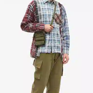 HUMAN MADE Nylon Shoulder Bag Olive Green