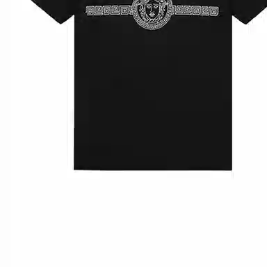 Versace Logo Print T-Shirt Black