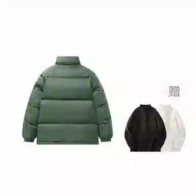 鸭鸭 经典暖冬系列 简约字母印花设计感简约纯色青少年基础款学生党好物宽松休闲加 厚保暖防寒百搭羽绒服 通用