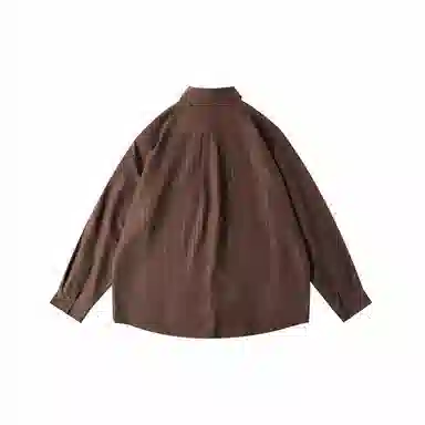 我是大卫 美式时尚高级感简约长袖上衣潮牌条纹衬衫 男女同款