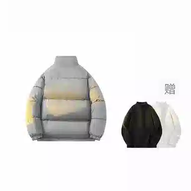 鸭鸭 基础纯色简约立领宽松休闲百搭防风加厚保暖抗寒日常通勤落肩舒适柔软防钻绒透气羽绒服 男女同款