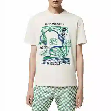 Louis Vuitton SS24 Letter Print T-Shirt White
