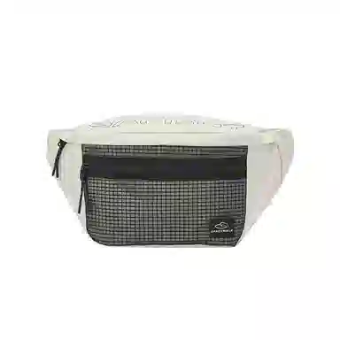 森马 时尚印花运动骑行 织物 腰包 男女同款情侣款 浅卡其/黑色