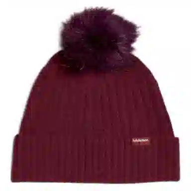 lululemon Pom Pom Cable Knit Hat Ivory Pink