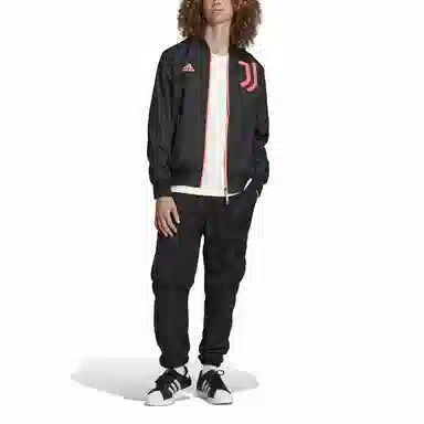 adidas Juventus Football Logo Jacket Black