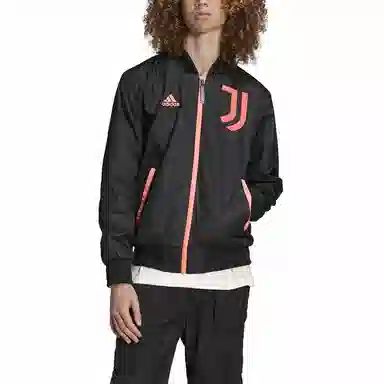 adidas Juventus Football Logo Jacket Black