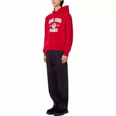 AMIPARIS FW22 Heart Logo Hoodie Burgundy