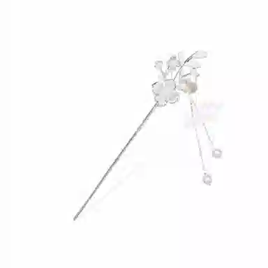 零界 铃兰花流苏簪子新中式繁花坠露古风高级感优雅发钗 合金 发簪 女款