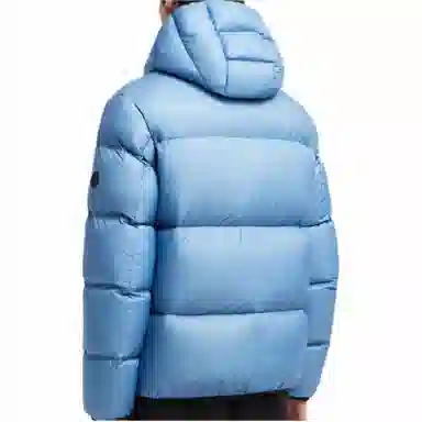 Moncler Hooded Zip Jacket Light Blue