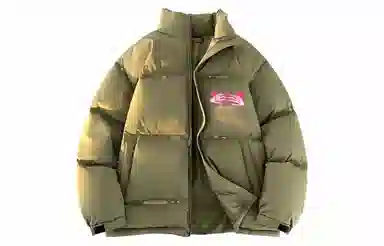 TONYKRZ Fear Heart Letter Puffer Jacket