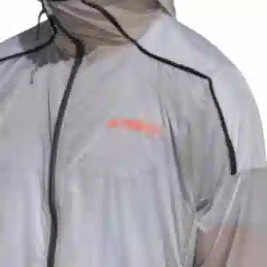 adidas Terrex Logo Half-Zip Hoodie Silver Gray