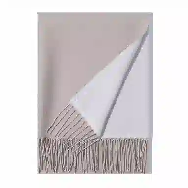 上海故事 秋冬日系奶油风气质保暖双面纯色外搭防寒时尚本命年 聚酯纤维 绒线围巾 女款