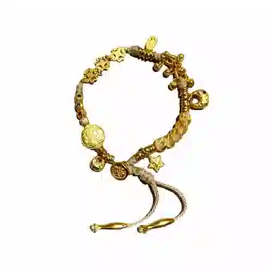 希遇  星辰伴行手链 新中式国潮 福来福往 简约小众设计 通勤百搭 合金 手链 男女同款情侣款