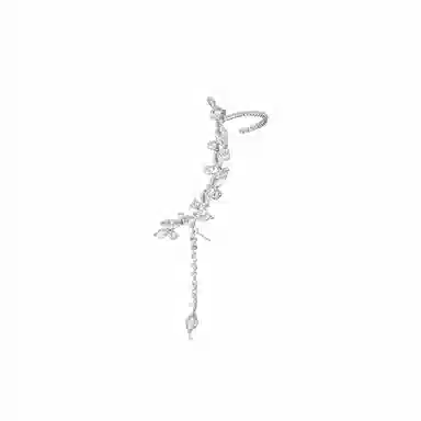 希遇 霜雨枝头 小众简约设计 纯结清纯女生通勤 百搭 新中式 高级精致 合金/锆石 耳环 男女同款情侣款