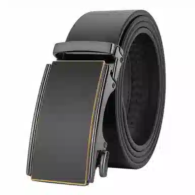 牛当家 商务真皮自动扣头层牛皮 皮带 男款