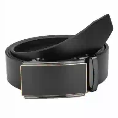 牛当家 商务真皮自动扣头层牛皮 皮带 男款