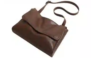 妙迪 秋冬休闲百搭气质通勤高级感大容量翻盖邮差包托特包电脑包 植鞣头层牛皮 单肩斜挎包 常规 女款 复古棕