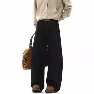 TH FABRICATE Baggy Jeans Black