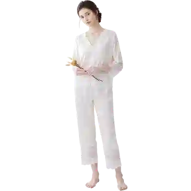 欧迪芬 舒适轻薄可外穿睡衣套装 女款