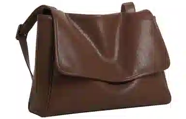 妙迪 秋冬休闲百搭气质通勤高级感大容量翻盖邮差包托特包电脑包 植鞣头层牛皮 单肩斜挎包 常规 女款 复古棕