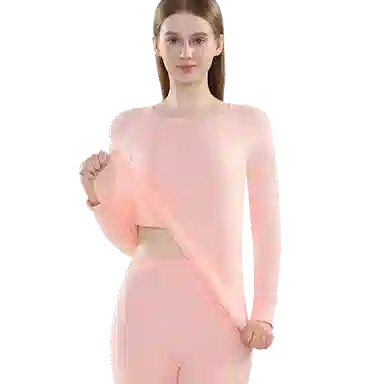 欧迪芬 超柔纯棉长袖秋衣高弹贴身长裤秋裤保暖套装 女款