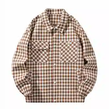 Brand Model Jacket Plaid Collar