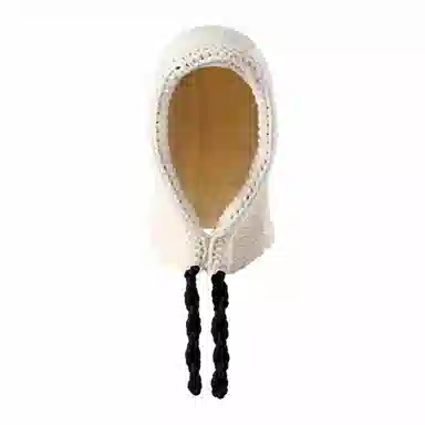 南极人 韩国巴拉克拉法帽护耳保暖针织帽护脖防寒加厚粗毛线雷锋帽子 百搭 绒线帽 女款