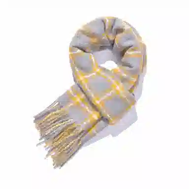 千桐 【秋冬必备】多彩格子时尚百搭加厚保暖 绒线围巾 男女同款情侣款