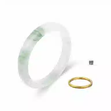 吉瑶 贵妃镯  平安 新中式 国潮古风 清冷优雅 高级感温婉 天山翠 手镯 女款