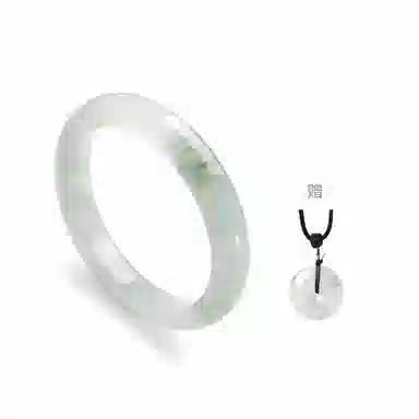 吉瑶 贵妃镯  平安 新中式 国潮古风 清冷优雅 高级感温婉 天山翠 手镯 女款