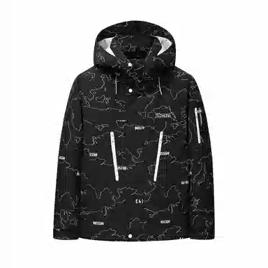 鸭鸭 山系户外工装风多口袋保暖加厚休闲宽松无性别连帽羽绒服 男女同款