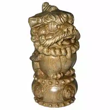 仙作美 （醒狮*心想事成）实木雕刻 楠木 木作摆件 男女同款情侣款