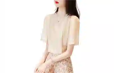 【dme】 纯色圆领套头抽绳短袖衬衫 女款